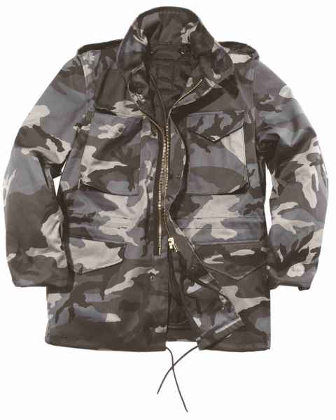 Mil-Tec US FELDJACKE M65 T/C M.FU.DARK CAMO Outdoorjacke Jacke