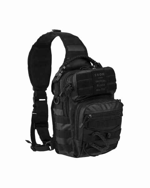 Mil-Tec ONE STRAP ASSAULT PACK SM TACTICAL BLACK Tagesrucksack Rucksack Tasche