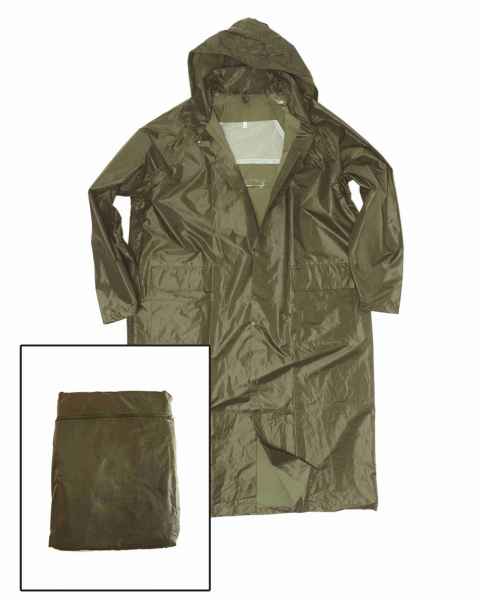 Mil-Tec REGENMANTEL PES/PVC OLIV Regen-& Outdoorjacke Jacke