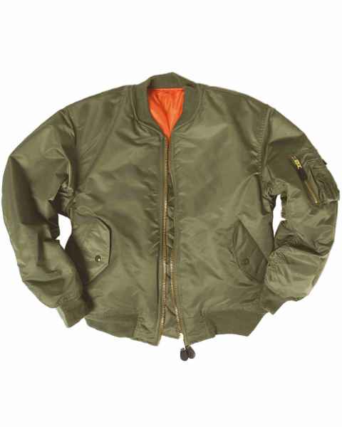 Mil-Tec US FLIEGERJACKE MA1 BASIC OLIV Outdoorjacke Jacke