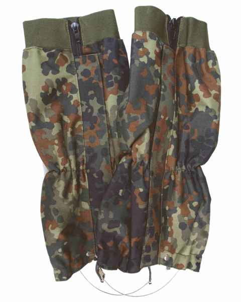 Mil-Tec NÄSSESCHUTZGAMASCHEN M.STAHLS.FLECKTARN Gamaschen