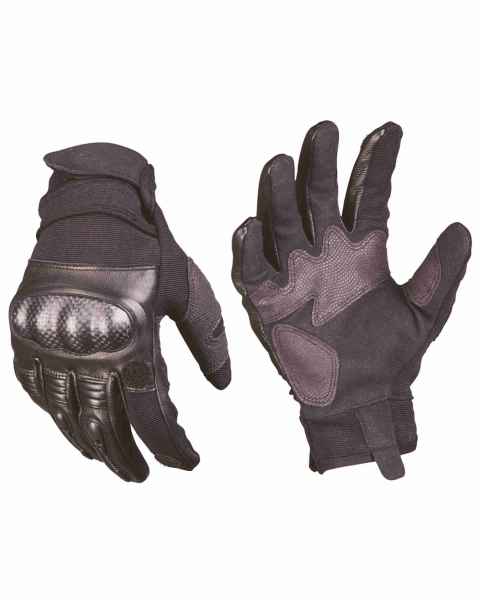 Mil-Tec TACTICAL GLOVES GEN.II LEDER SCHWARZ Fingerhandschuh Handschuh