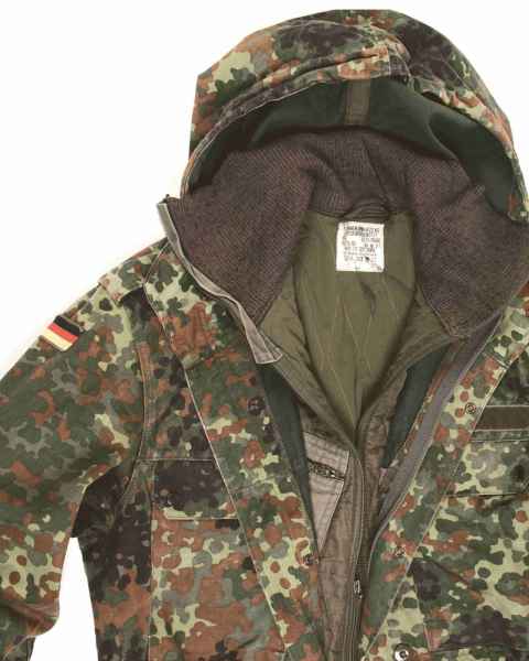 Mil-Tec BW FELDJACKE FLECKT.M.UNTERZIEHJ.NACH TL Outdoorjacke Jacke