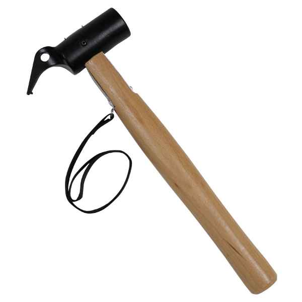 MFH Camping-Hammer Metall Holzstiel ca. 30 cm