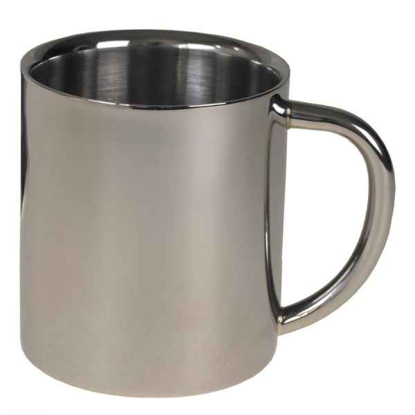 MFH Tasse Edelstahl doppelwandig 250 ml