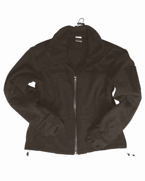 Mil-Tec WINDPROOF JACKE FLEECE SCHWARZ Fleecejacke