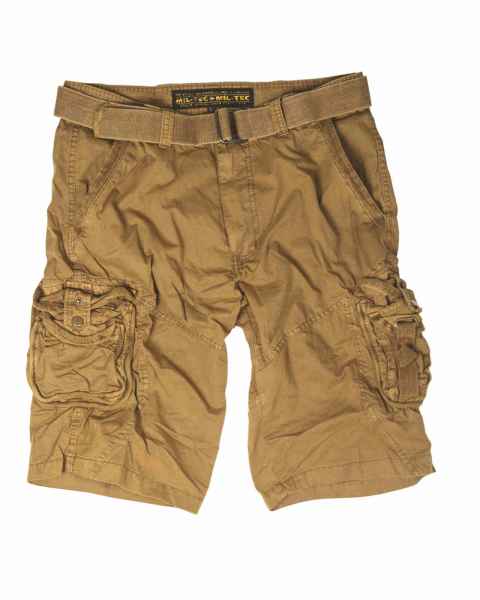 Mil-Tec VINTAGE SURVIVAL Shorts kurze Hose PREWASH COYOTE Shorts kurze Hose