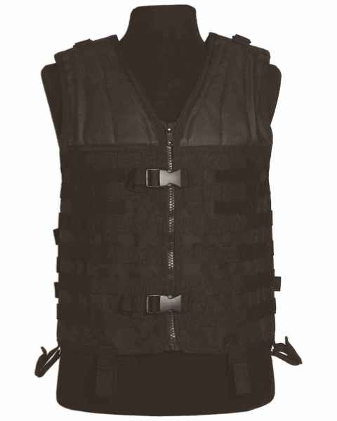 Mil-Tec MOLLE CARRIER WESTE SCHWARZ Weste