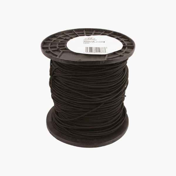 Highlander Seil Stoßband CS100 SHOCK CORD BLACK 2.5mmx200m