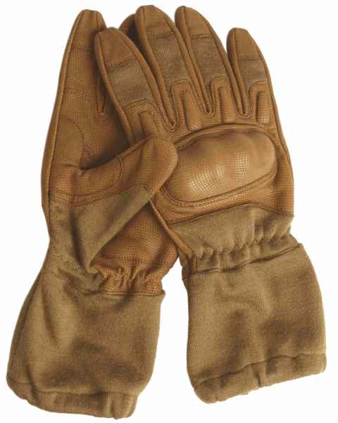 Mil-Tec ACTION GLOVES FLAMMH.M.STULPE COYOTE Fingerhandschuh Handschuh