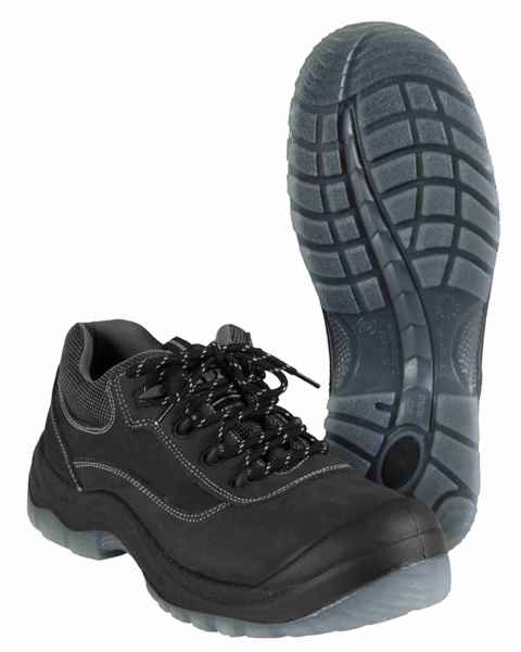 Mil-Tec WORK BOOTS LOW KST.KAPPE SCHWARZ Bootsschuhe Schuhe