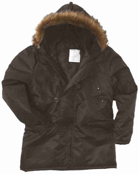 Teesar US FLIEGERPARKA N3B TEESAR SCHWARZ Outdoorjacke Jacke