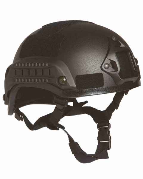 Mil-Tec US GEFECHTSHELM MICH 2001 W/RAIL SCHWARZ Helm