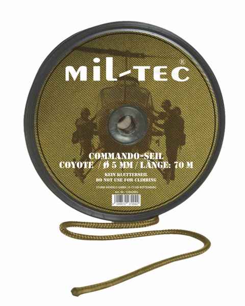 Mil-Tec COMMANDO-SEIL COYOTE 5MM 70M ROLLE Seil