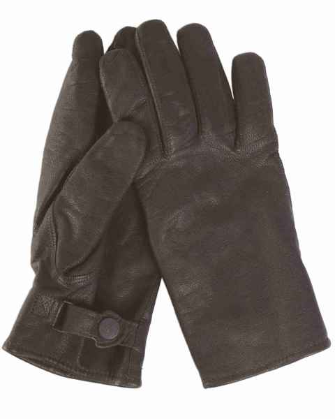 Mil-Tec BW HANDSCHUHE ZIEGENLEDER GEF. SCHW. Fingerhandschuh Handschuh