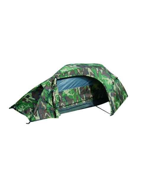 Mil-Tec EINMANNZELT RECOM WOODLAND Zelt Outdoor Camping