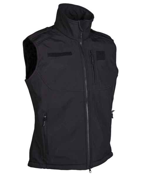 Mil-Tec SOFTSHELL WESTE SCHWARZ Weste