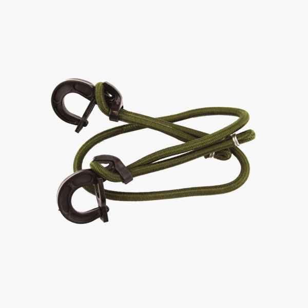 Highlander Spanngummi mit Haken CS175 8MMX100CM OLIVE ADJ BUNGEE