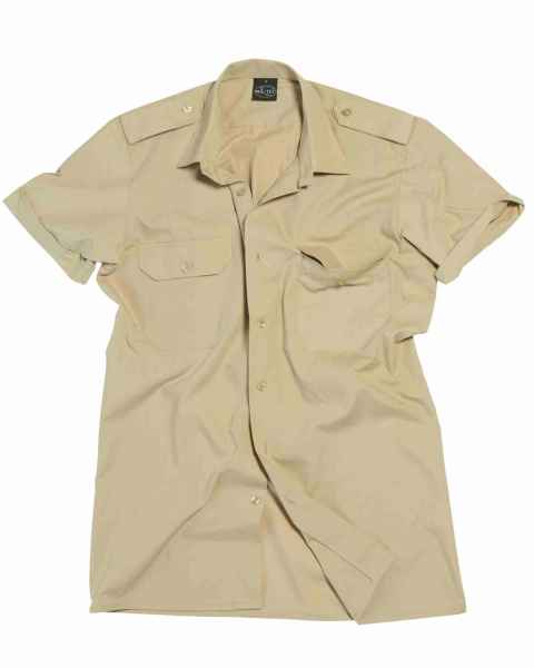 Mil-Tec DIENSTHEMD 1/2 ARM T/C KHAKI Freizeit