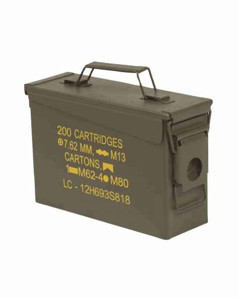 Small Storage Box Ammunition Box Army Green 25.5x19x17.5cm