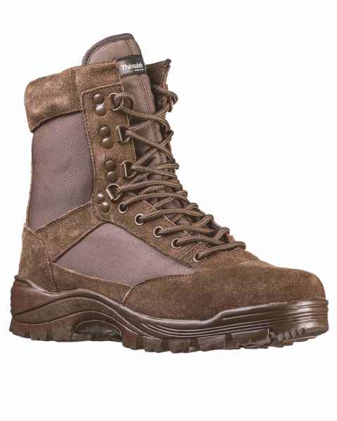 Mil-Tec TACTICAL BOOT M.YKK ZIPPER BRAUN Stiefel Schuhe